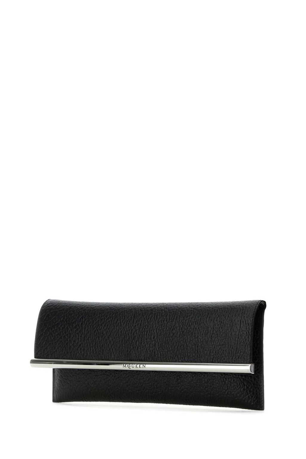 Alexander Mcqueen Women Black Leather Cross B - Long Clutch - EZE Fashion®