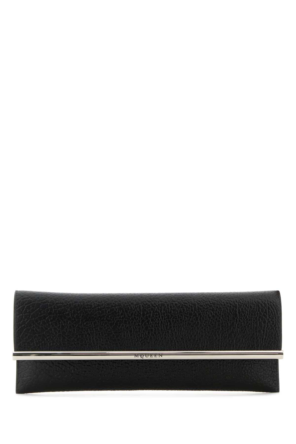 Alexander Mcqueen Women Black Leather Cross B - Long Clutch - EZE Fashion®