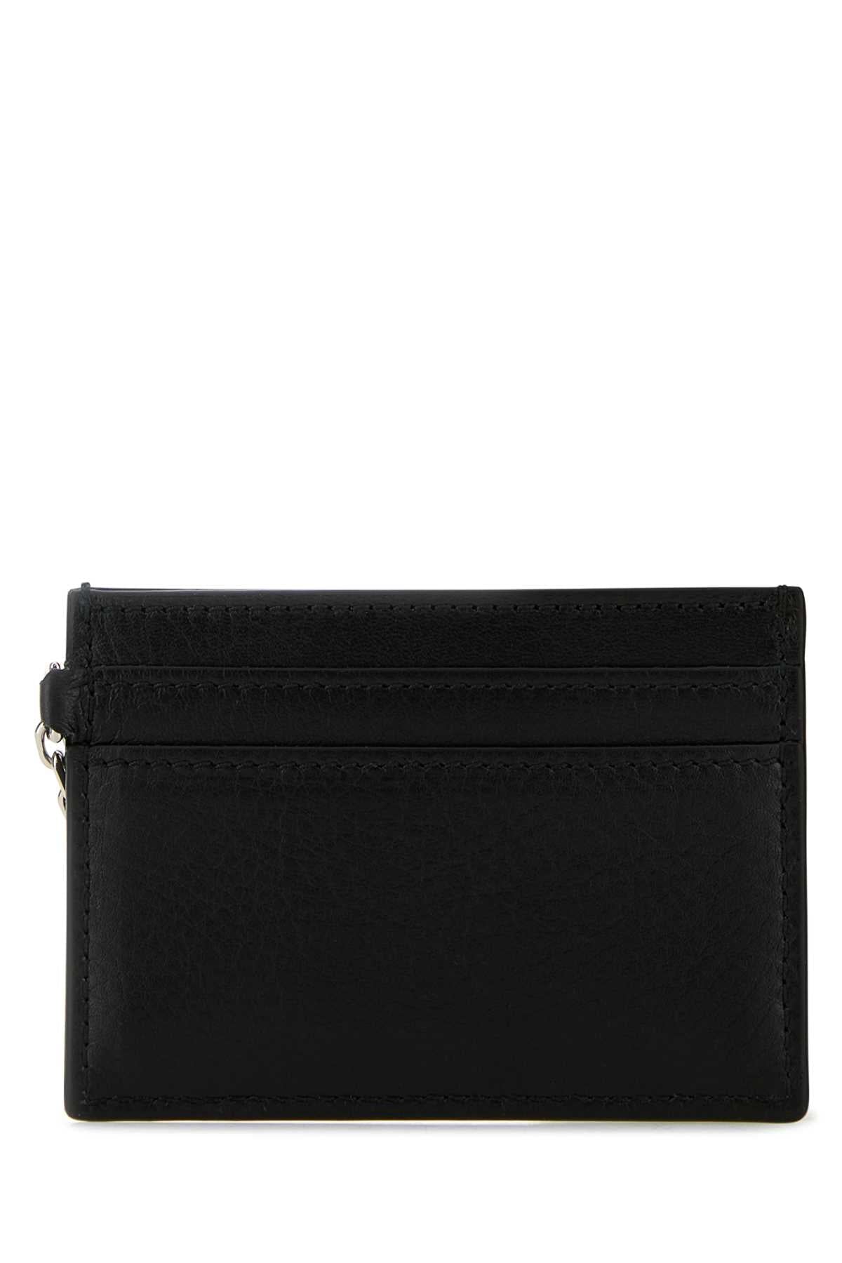 Alexander Mcqueen Women Black Leather Sling Card Holder - EZE Fashion®