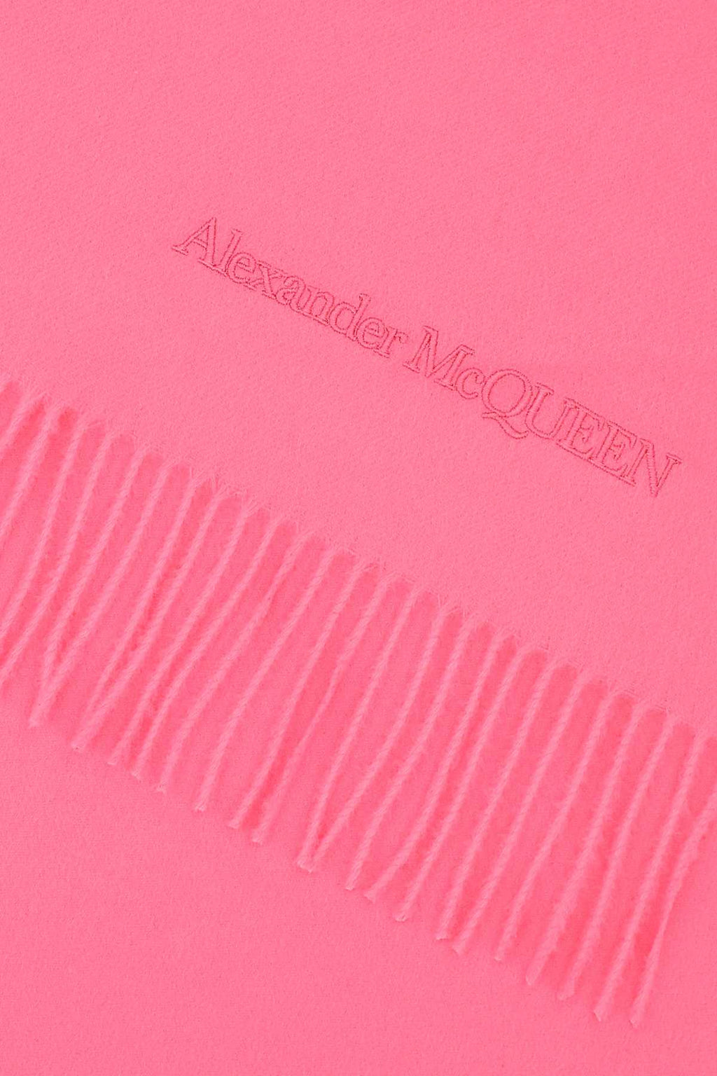 Alexander Mcqueen Women Pink Cashmere Blend Scarf - EZE Fashion®