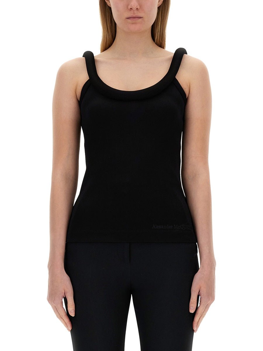 Alexander Mcqueen Women Tops With Logo - EZE Fashion®