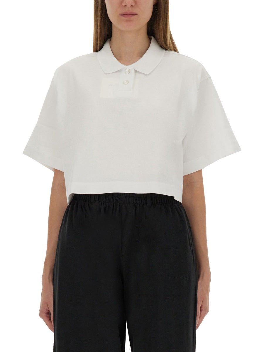 Alexander Wang Women Cropped Jersey Polo Shirt - EZE Fashion®