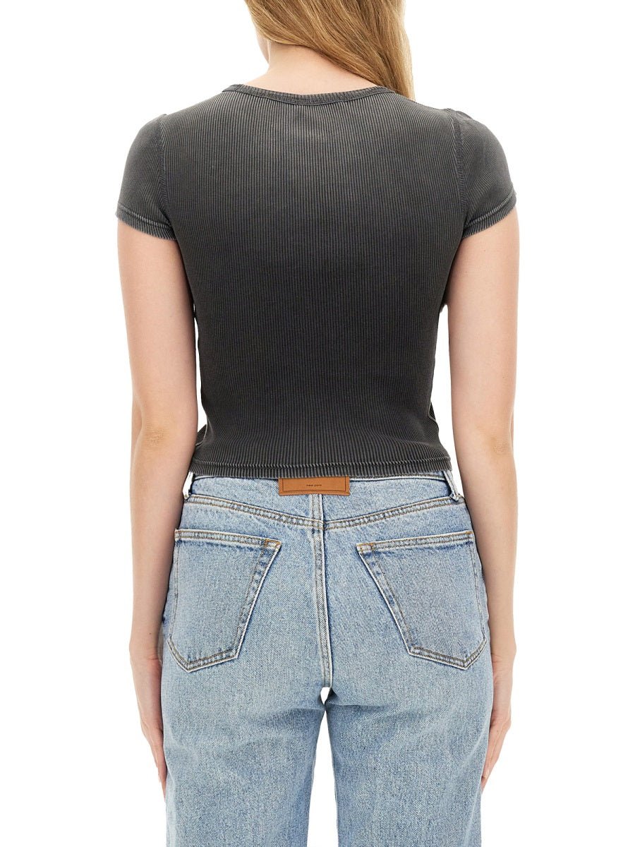 Alexander Wang Women Rhinestone Logo T-Shirt - EZE Fashion®