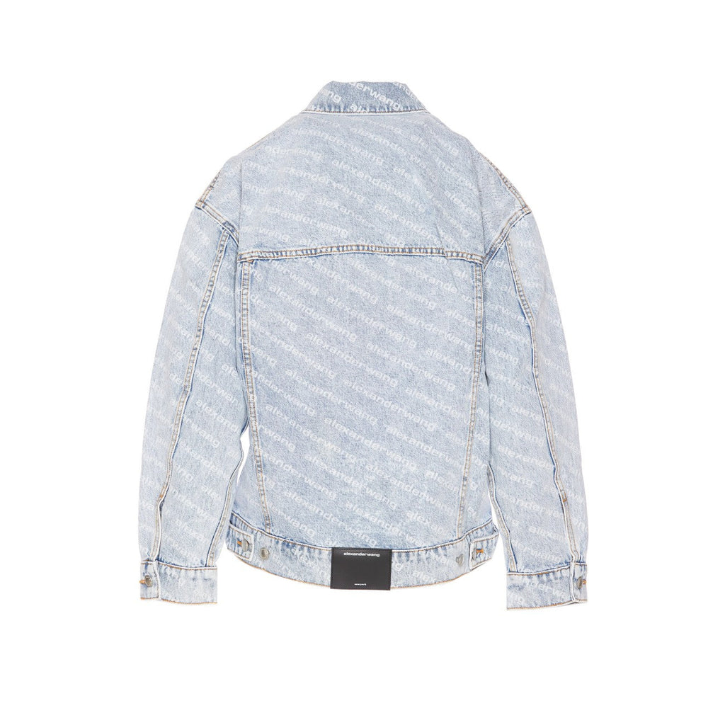 Alexander Wang Women All Over Logo Denim Jacket