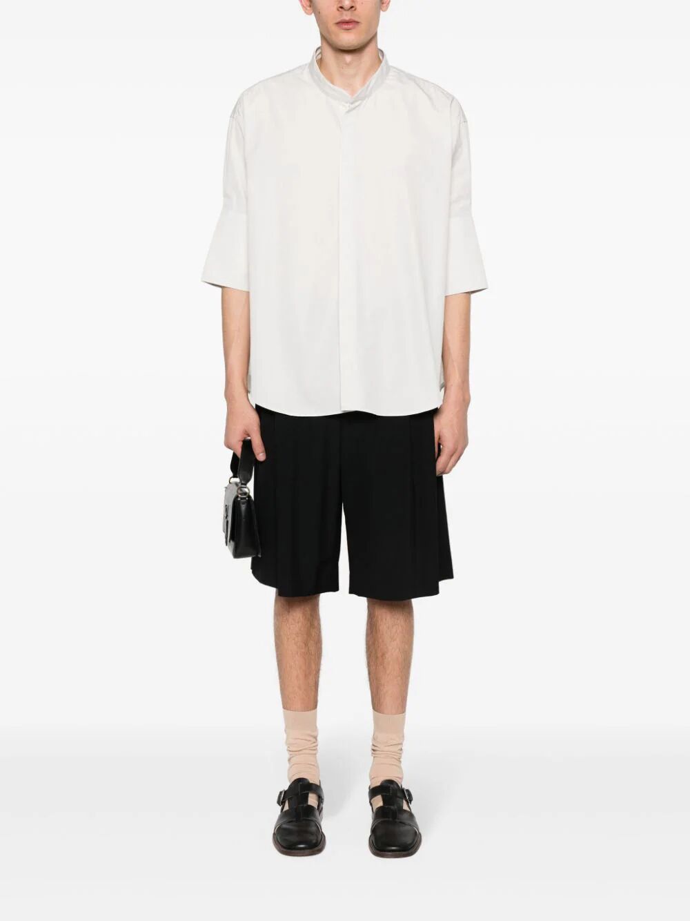 Ami Alexandre Mattiussi Women Mandarin Collar Shirt - EZE Fashion®