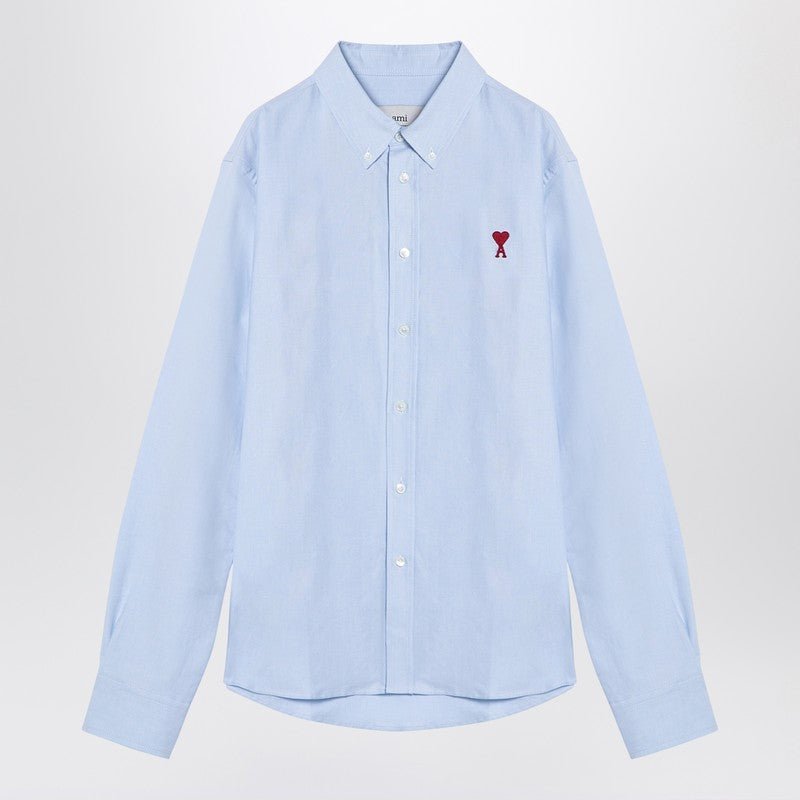 Ami Paris Light Blue Ami De Coeur Shirt Men - EZE Fashion®