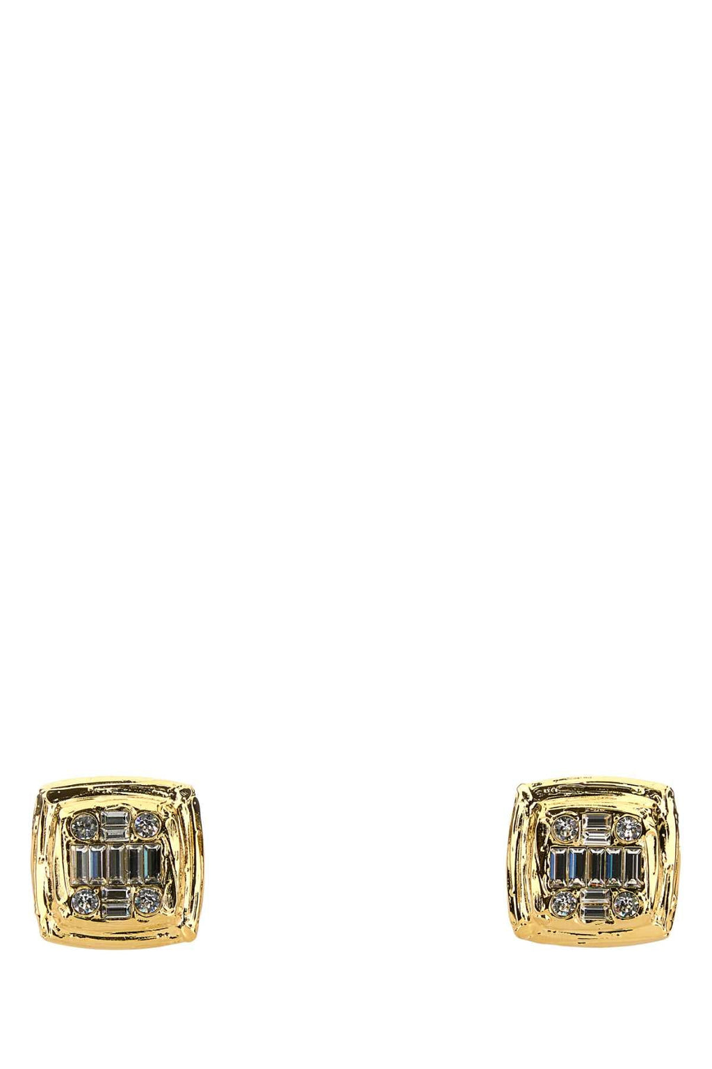 Amina Muaddi Women Embellished Metal Jeanne Earrings - EZE Fashion®
