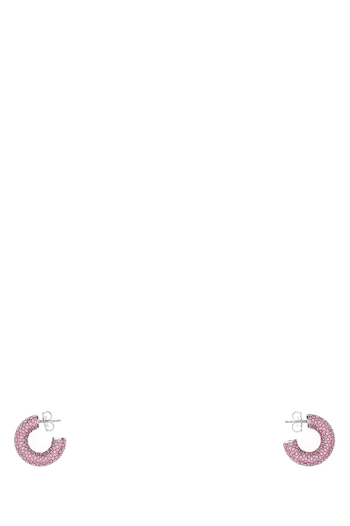 Amina Muaddi Women Embellished Metal Mini Cameron Earrings - EZE Fashion®