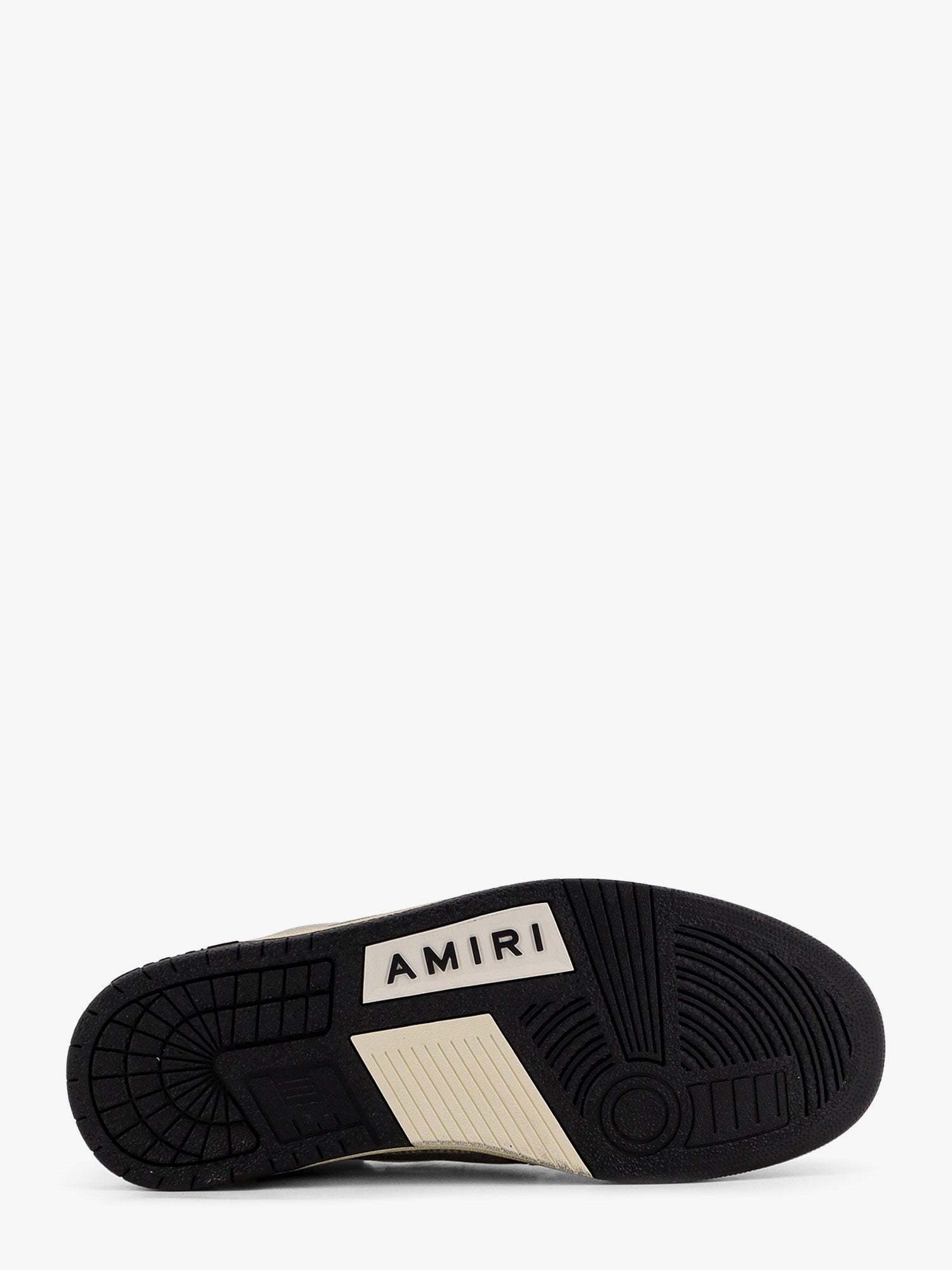 Amiri Men Crystal Skel Top Low Leather And Suede Sneakers With Rhinestones Detail - EZE Fashion®