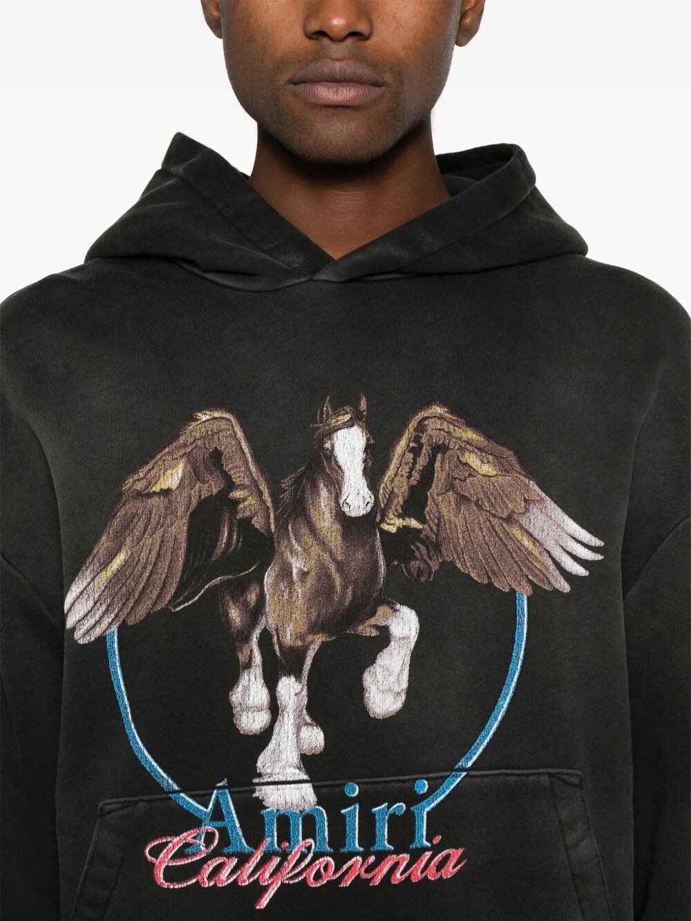 Amiri Unisex Vintage Wash Pegasus Os Hoodie - EZE Fashion®
