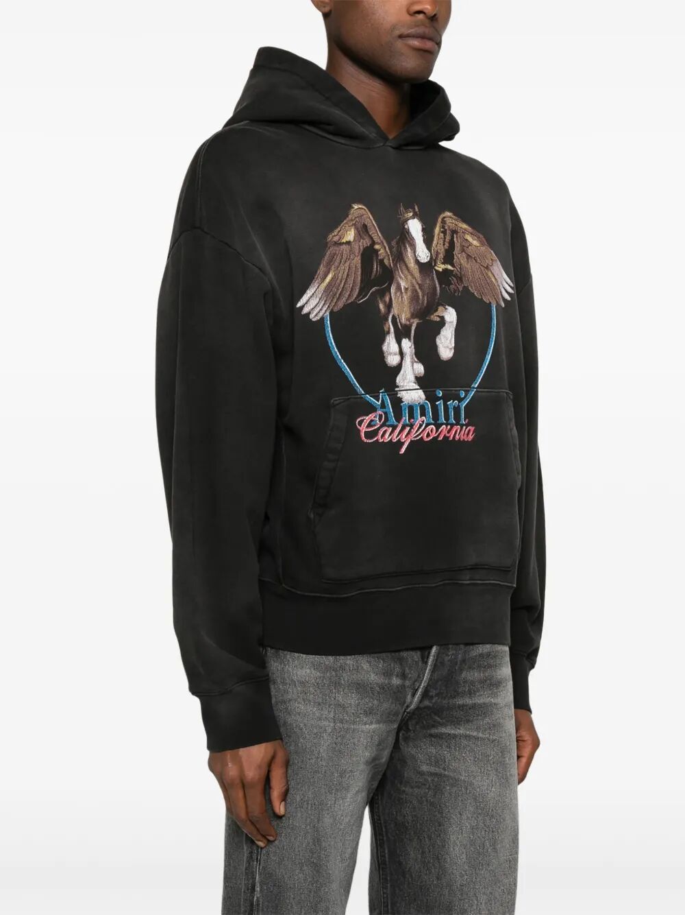 Amiri Unisex Vintage Wash Pegasus Os Hoodie - EZE Fashion®