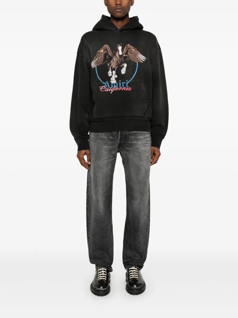 Amiri Unisex Vintage Wash Pegasus Os Hoodie - EZE Fashion®