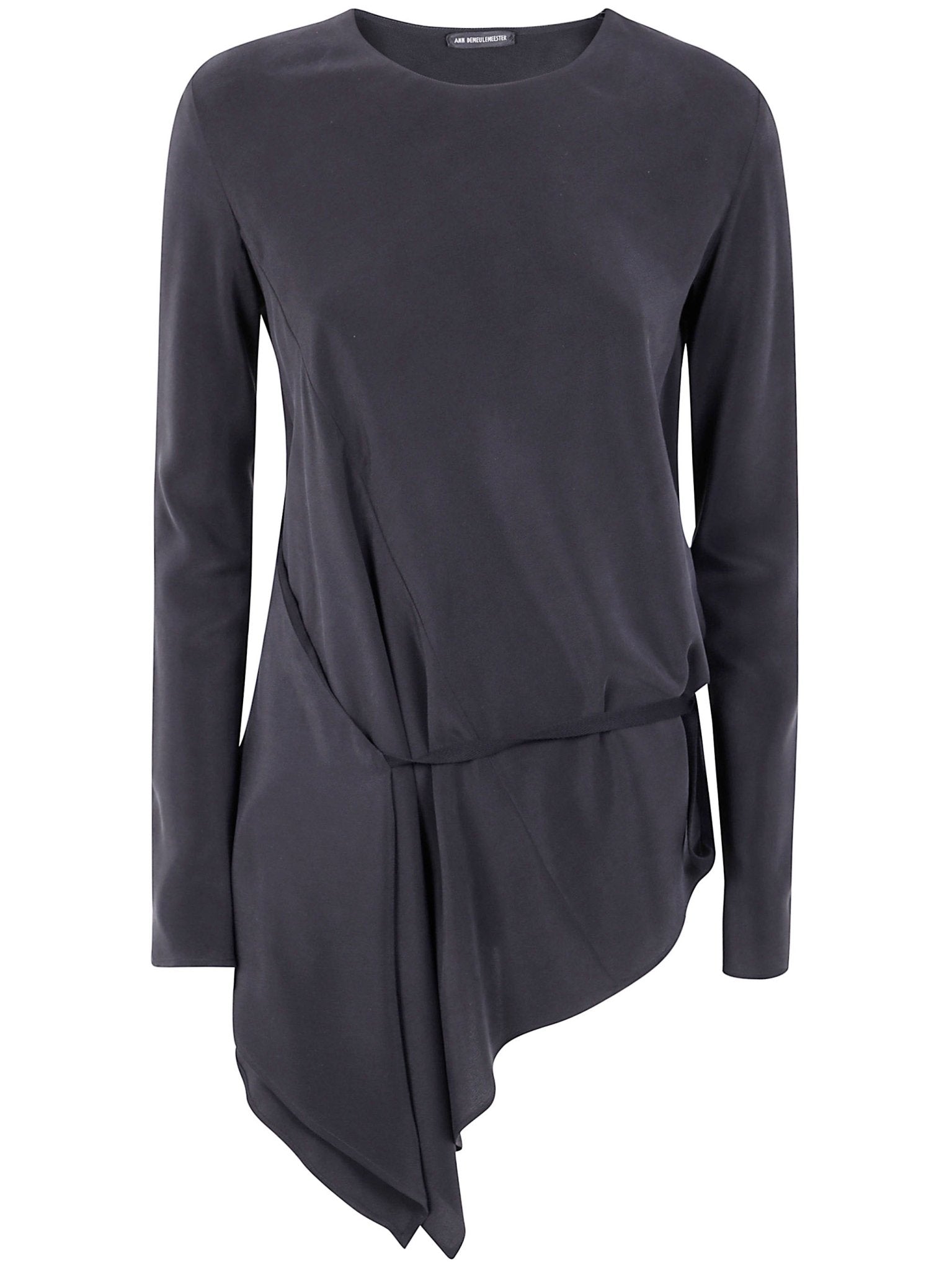 Ann Demeulemeester Women "Deana" Long Sleeve Asymmetric Top - EZE Fashion®