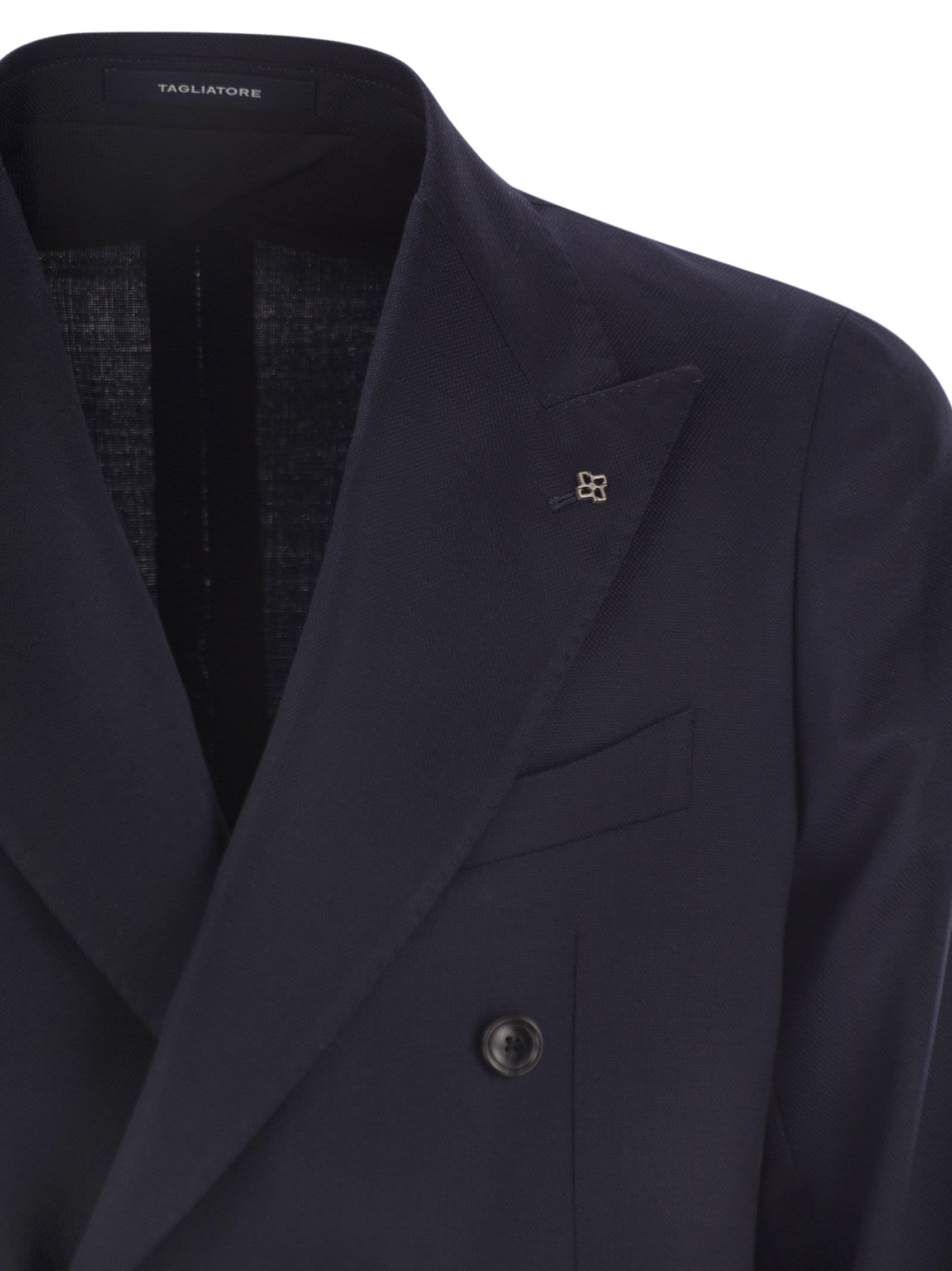 Tagliatore Men Double-Breasted Virgin Wool Jacket