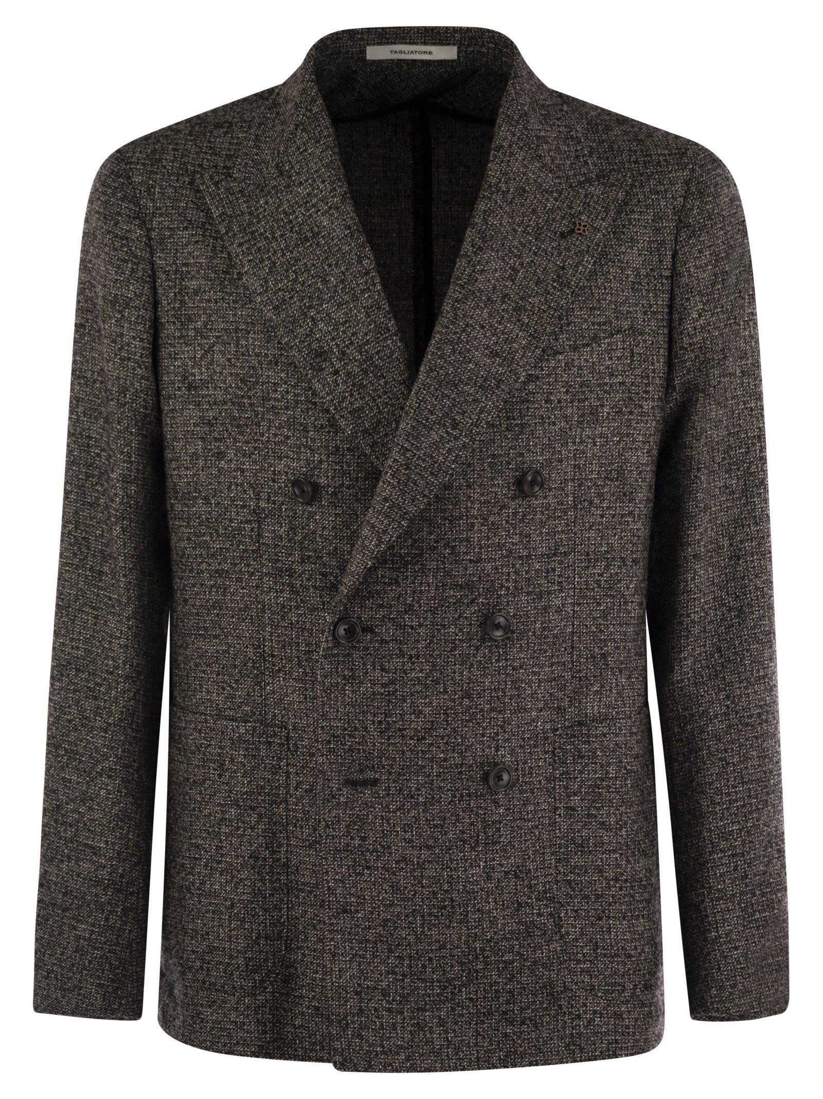 Tagliatore Men Double-Breasted Jacket In Wool Blend