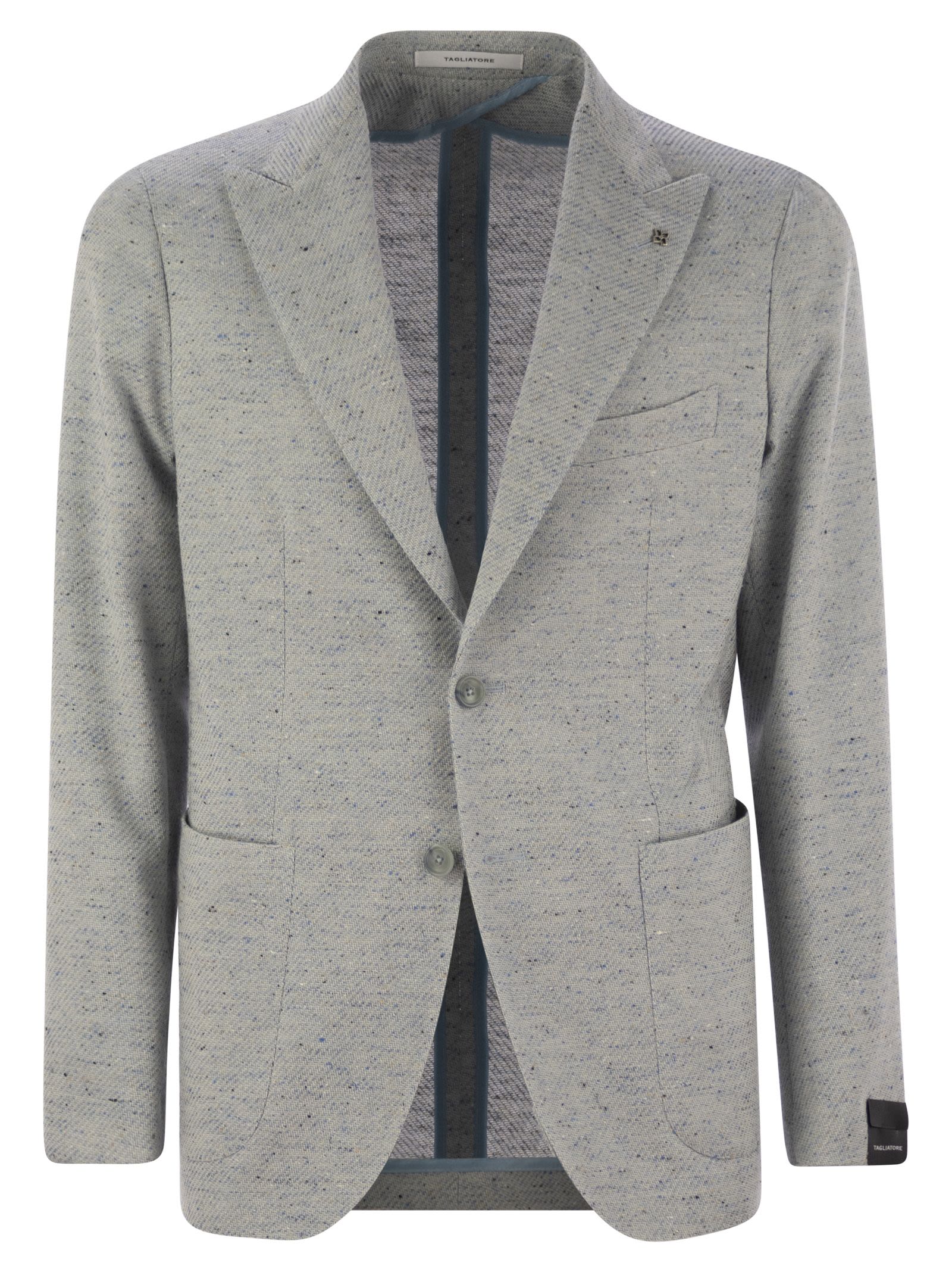 Tagliatore Men Cotton, Silk And Stretch Wool Jacket