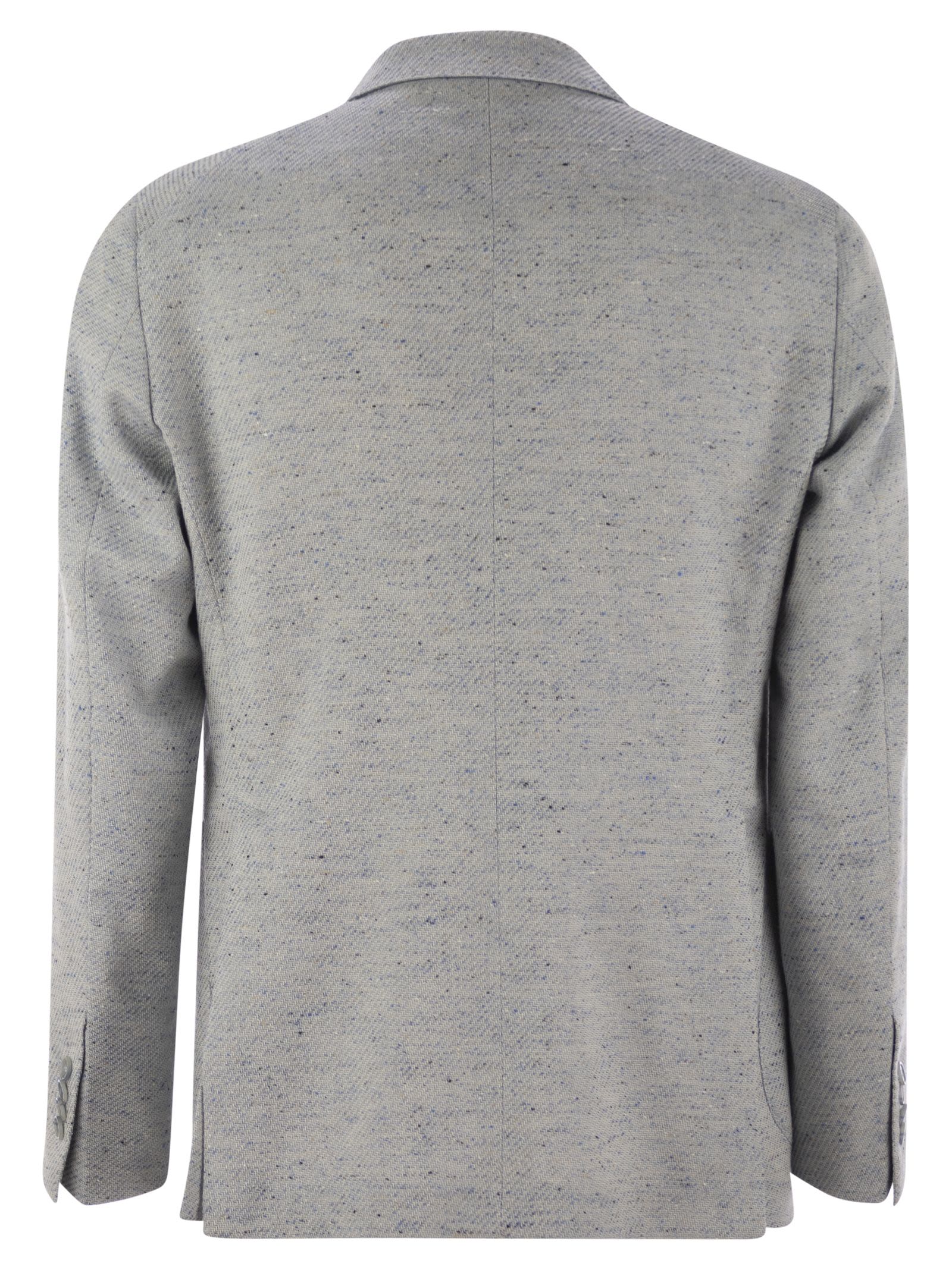 Tagliatore Men Cotton, Silk And Stretch Wool Jacket