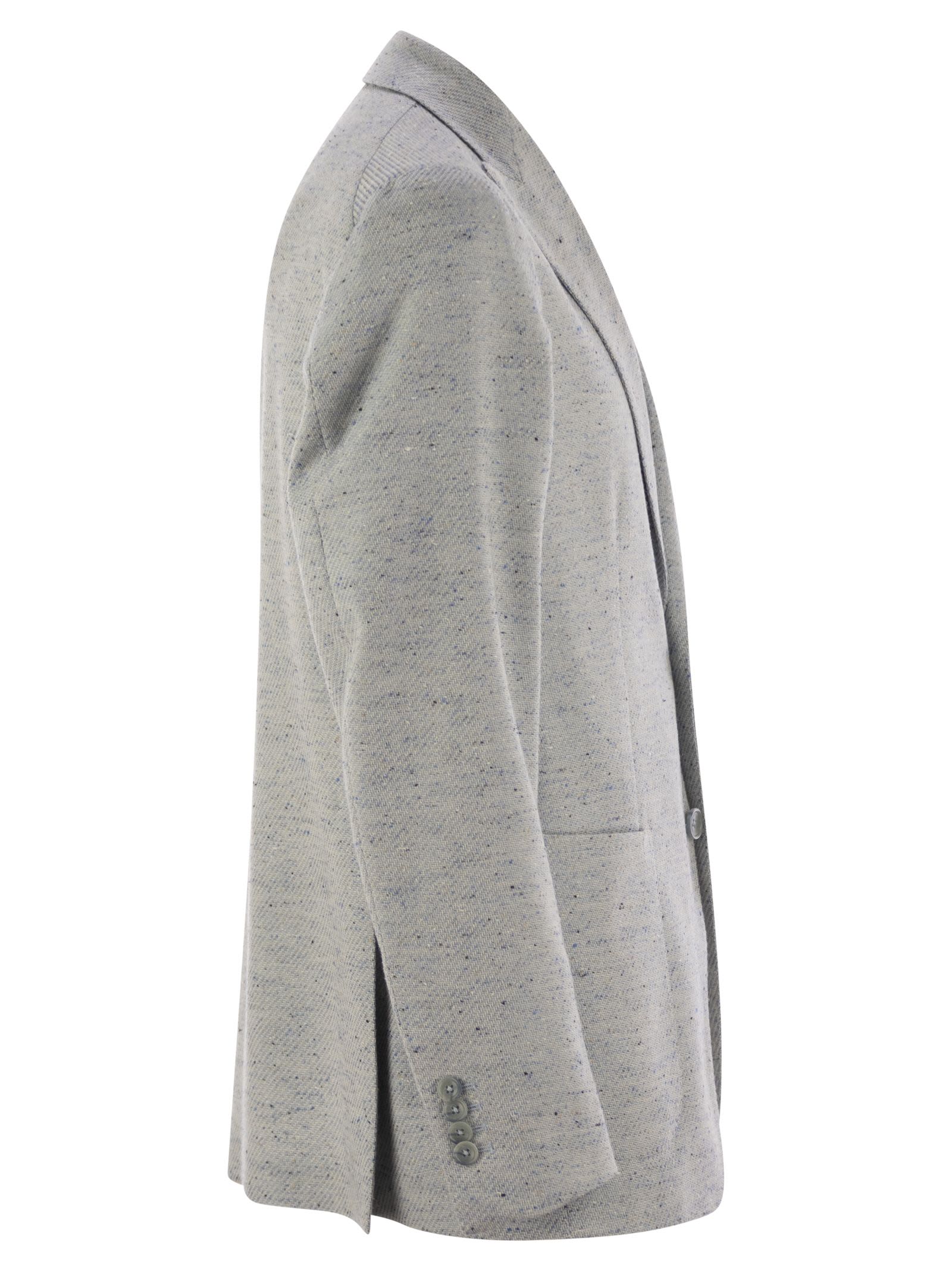 Tagliatore Men Cotton, Silk And Stretch Wool Jacket