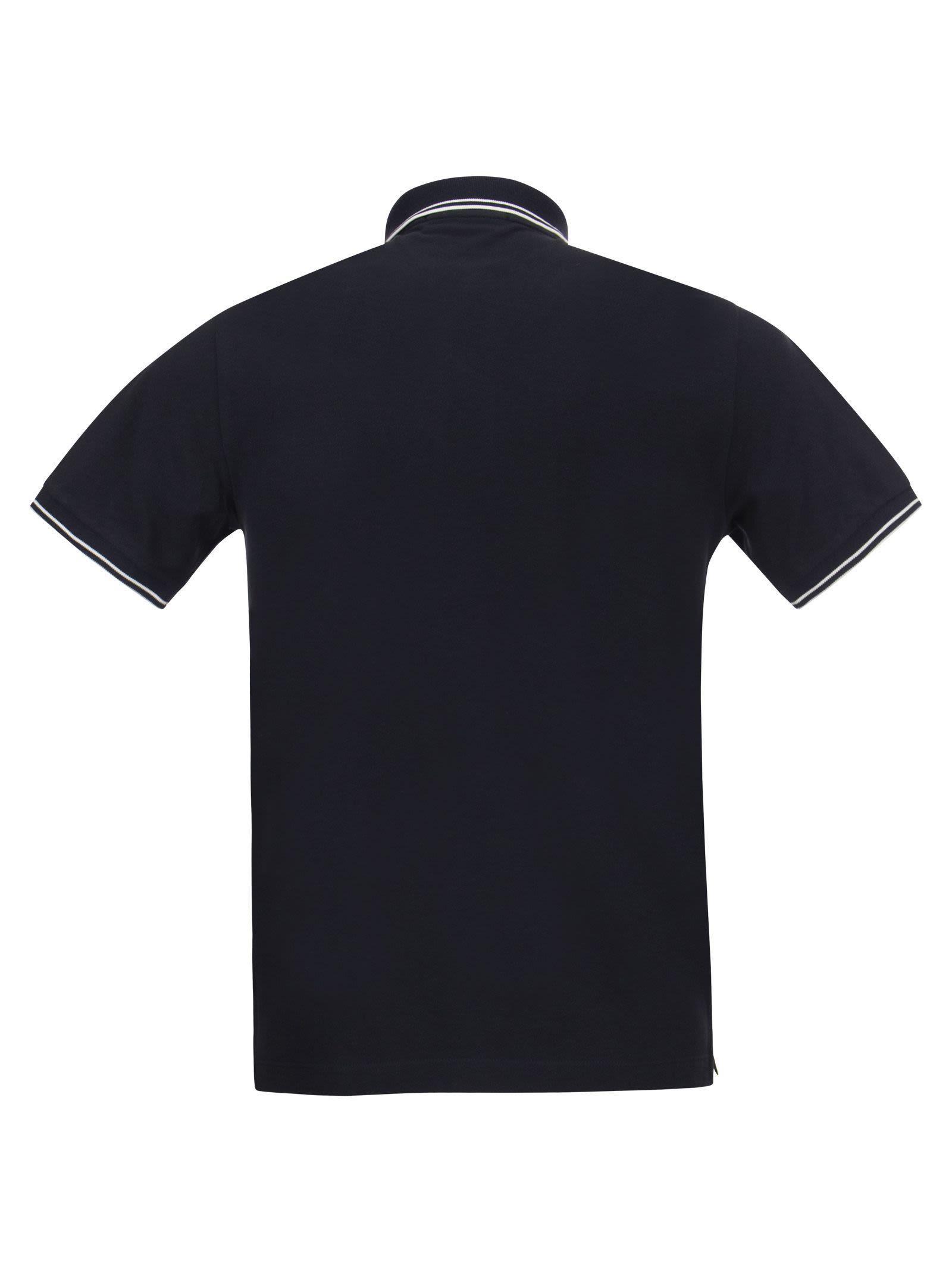 Stone Island Men Slim Cotton Polo Shirt