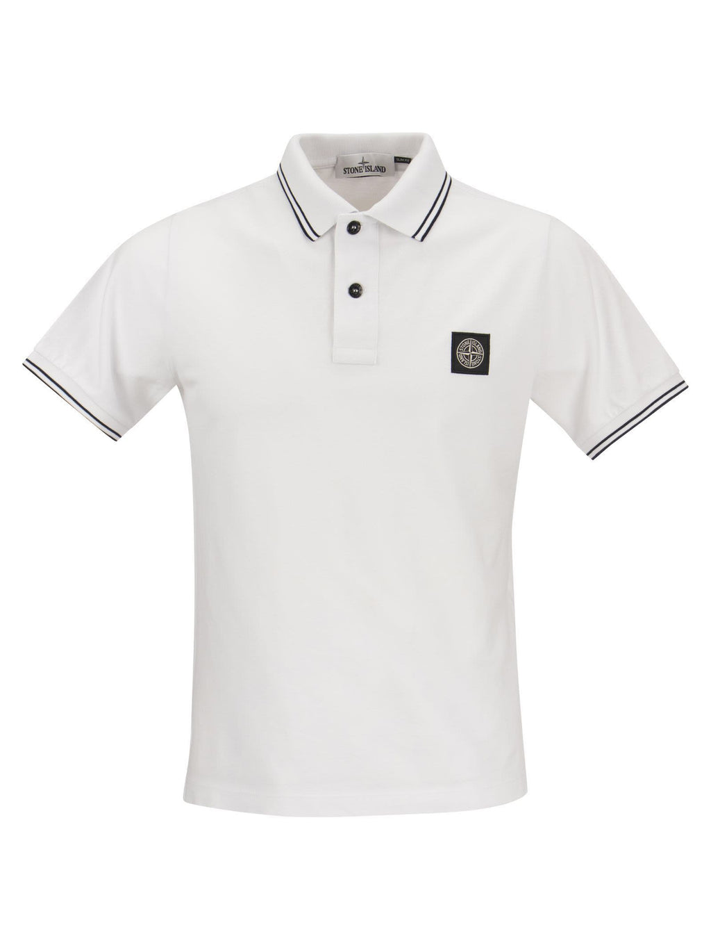 Stone Island Men Slim Cotton Polo Shirt