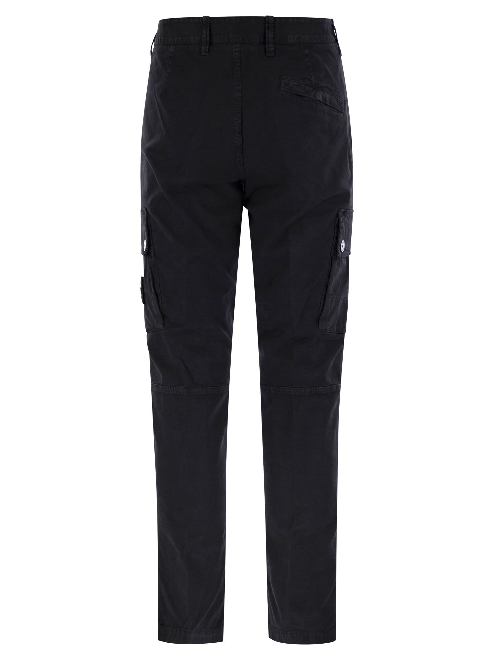 Stone Island Men Cotton Cargo Trousers