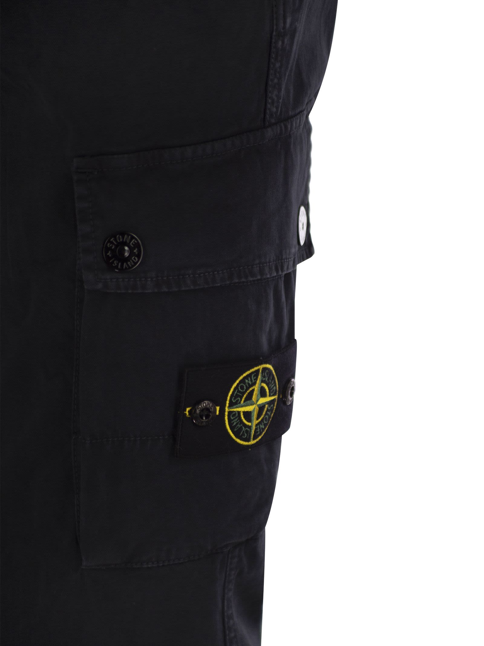 Stone Island Men Cotton Cargo Trousers