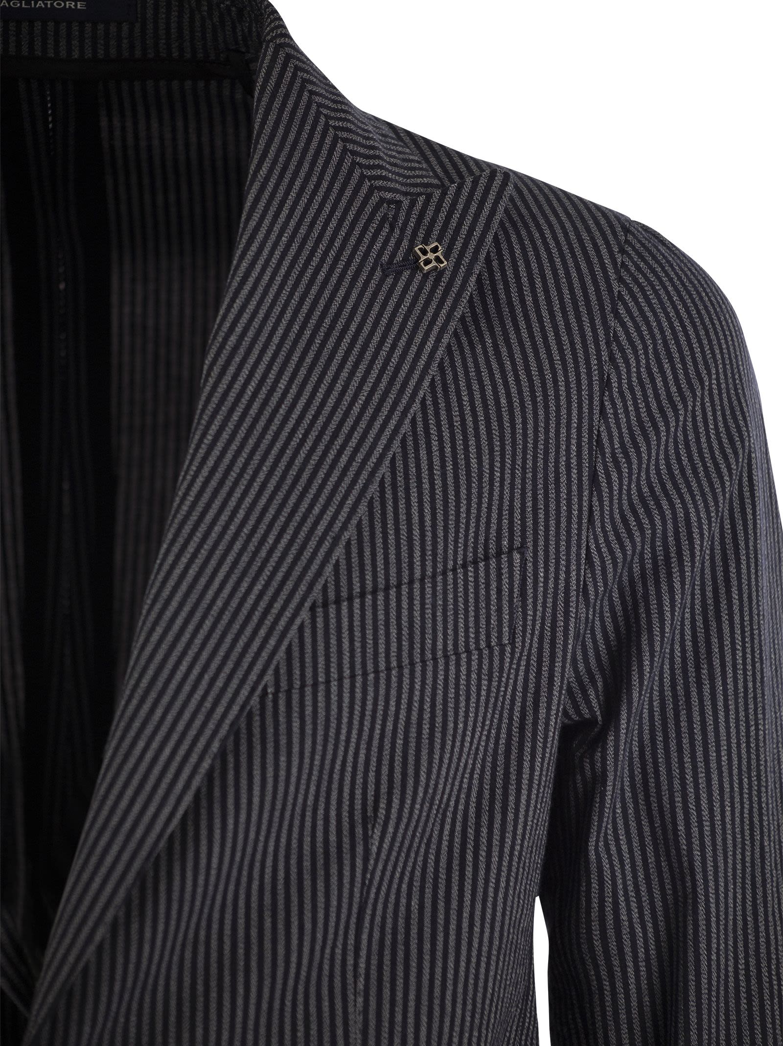 Tagliatore Men Two-Button Pinstripe Jacket