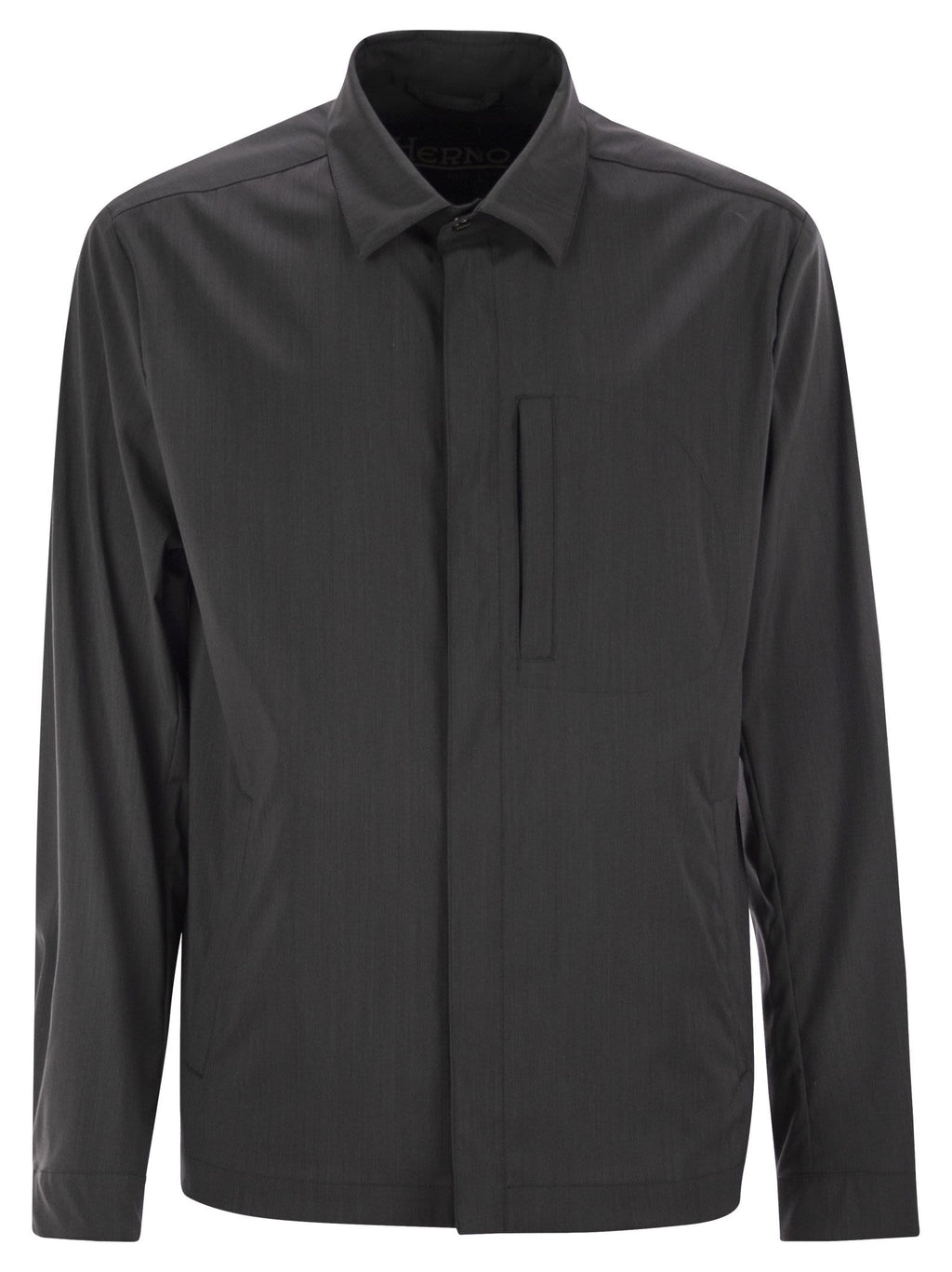 Herno Men Shirt-Cut Jacket In Tech Wool