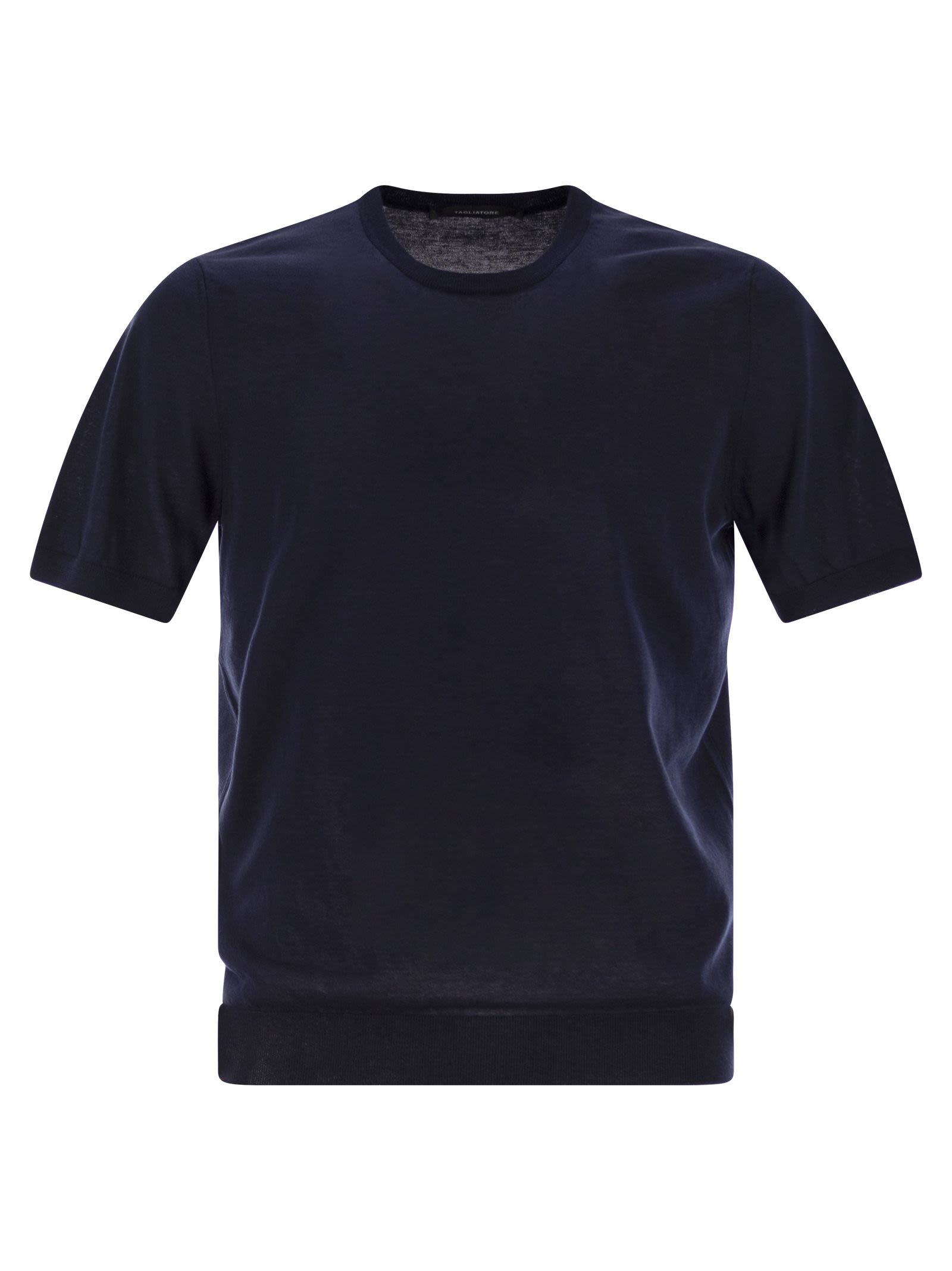 Tagliatore Men Basic Short-Sleeved Cotton T-Shirt