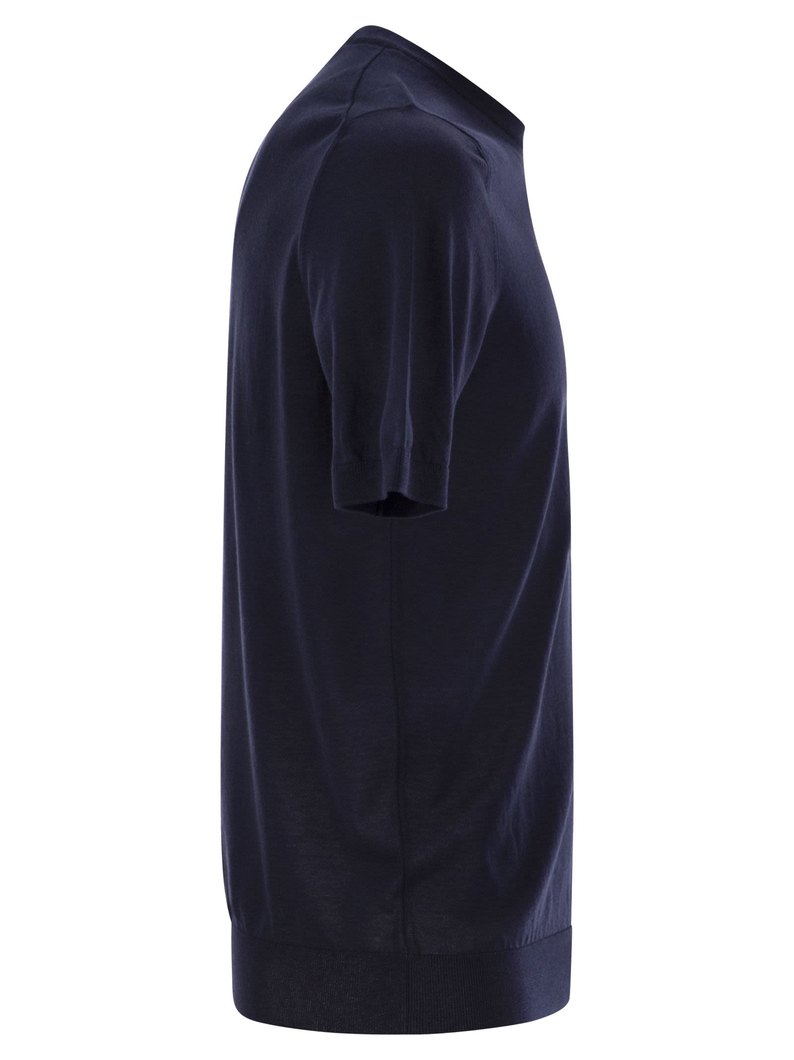 Tagliatore Men Basic Short-Sleeved Cotton T-Shirt