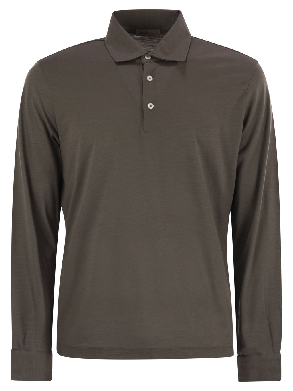 Herno Men Resort Polo Shirt In Soft Wool Knit