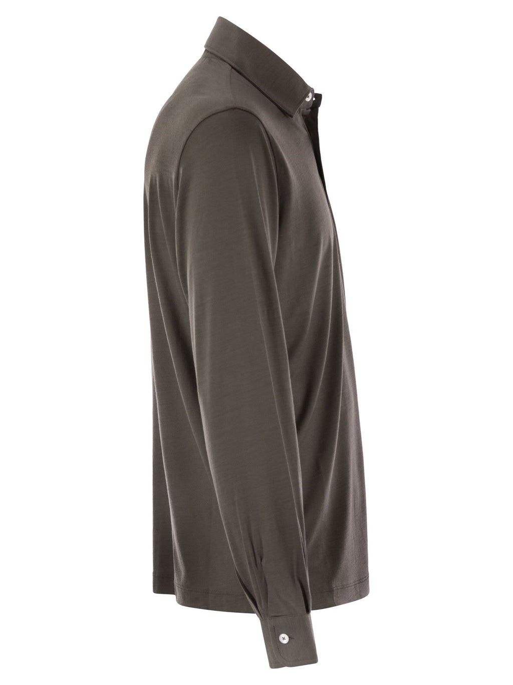 Herno Men Resort Polo Shirt In Soft Wool Knit