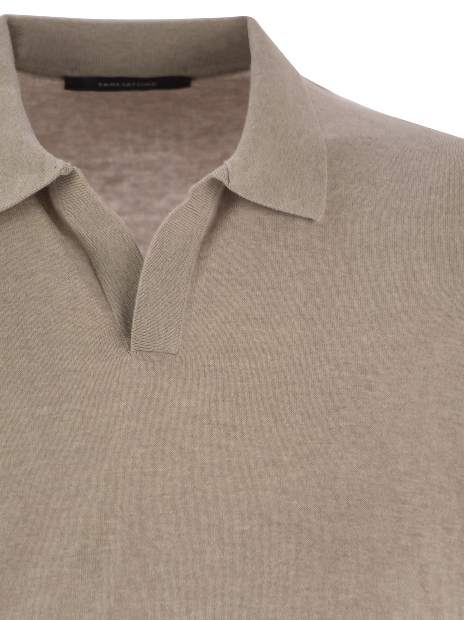 Tagliatore Men Basic Short-Sleeved Cotton Polo Shirt