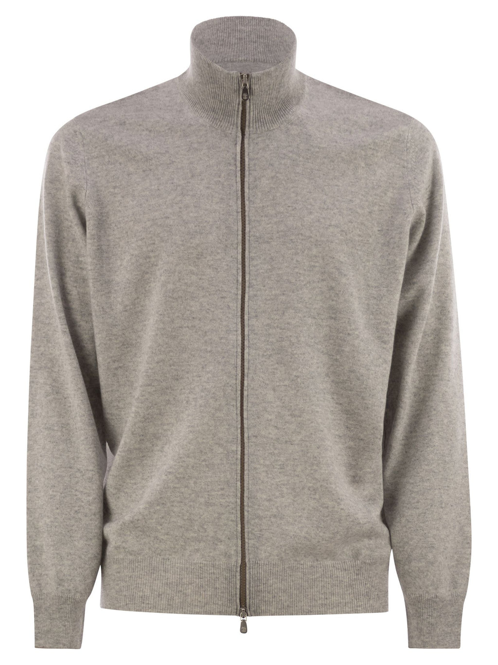 Brunello Cucinelli Men High-Necked Cashmere Cardigan With Zip