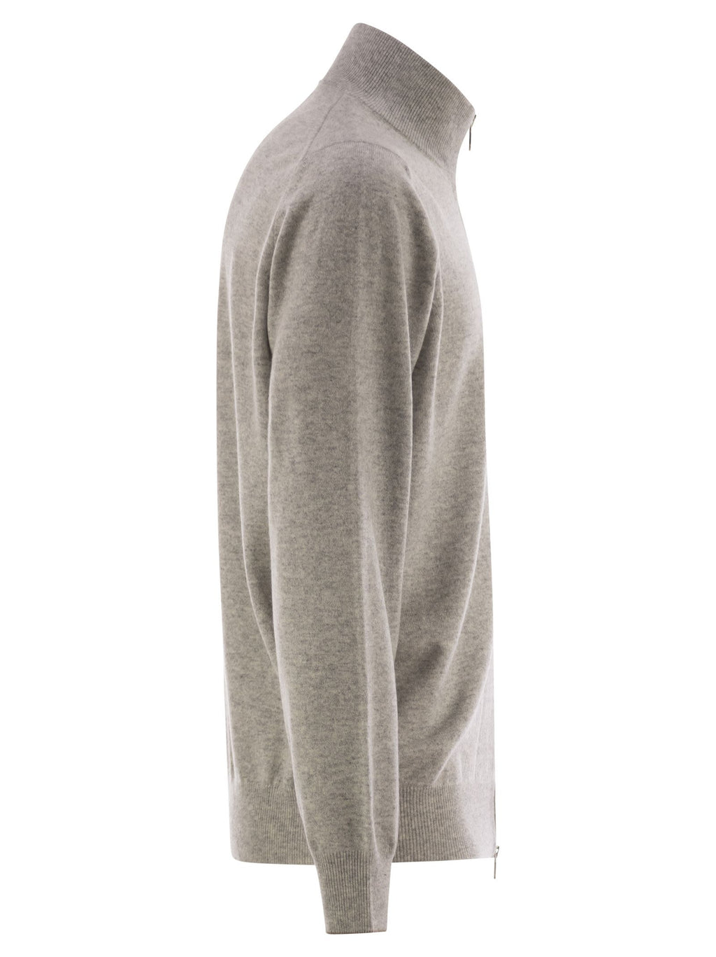 Brunello Cucinelli Men High-Necked Cashmere Cardigan With Zip