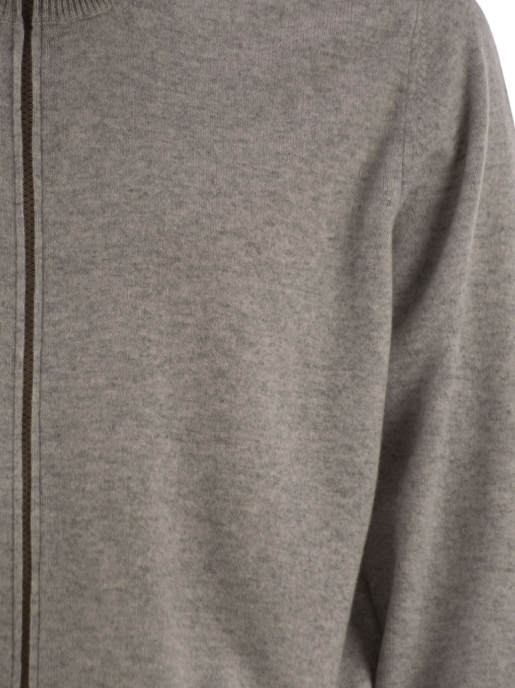 Brunello Cucinelli Men High-Necked Cashmere Cardigan With Zip