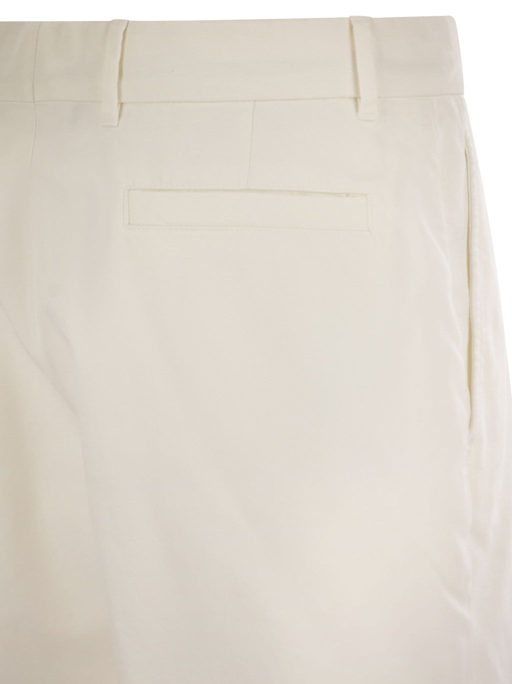 Brunello Cucinelli Men Cotton Gabardine Bermuda Shorts