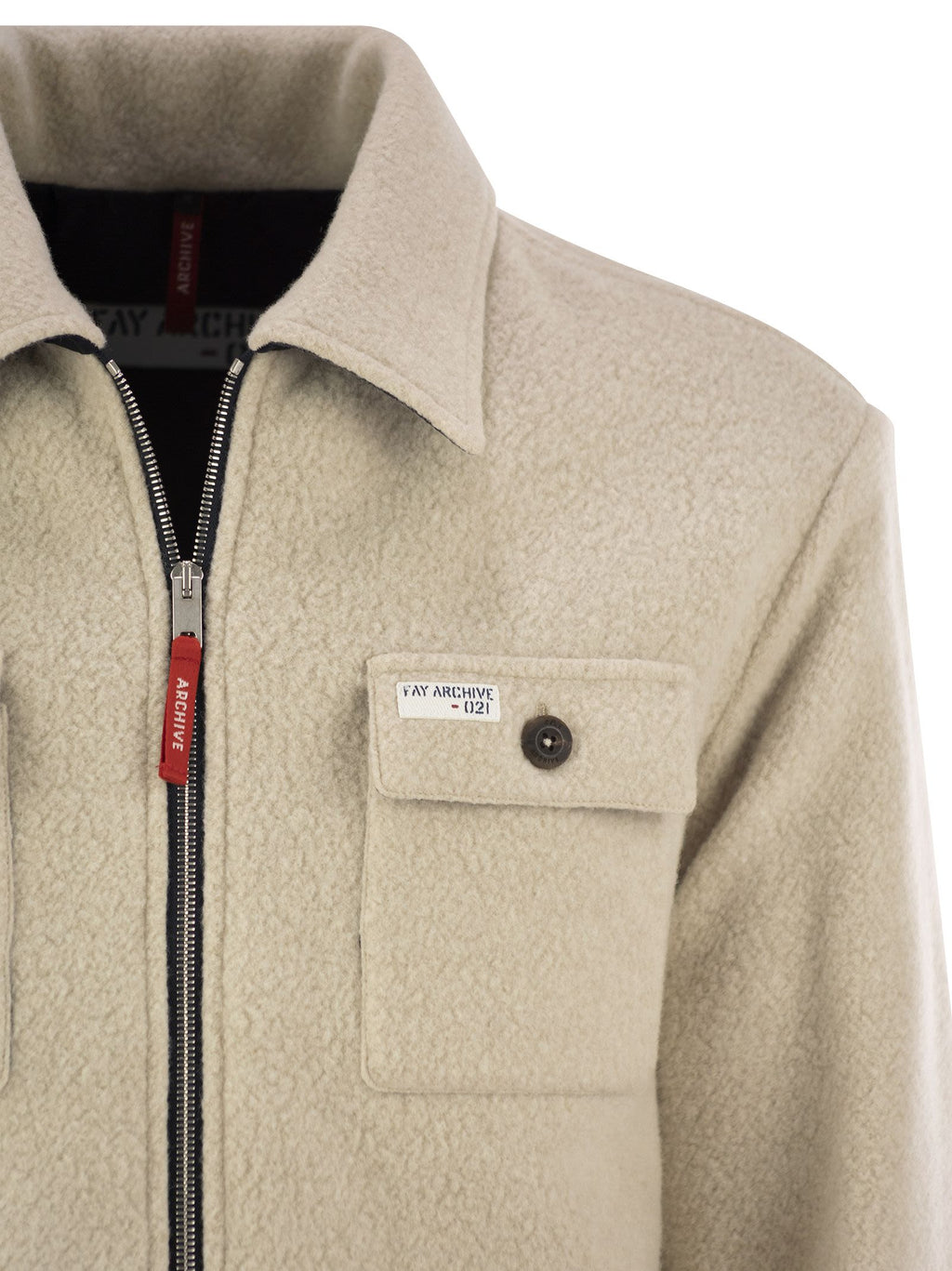 Fay Men Wool Over Shirt - Fay Archive