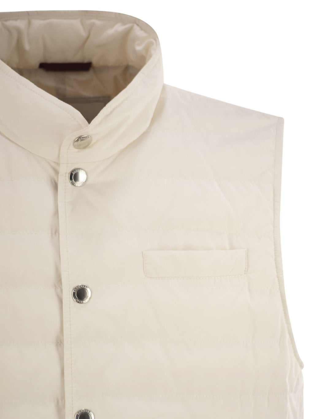 Brunello Cucinelli Men Lightweight Sleeveless Down Jacket In Water-Repellent Microfibre