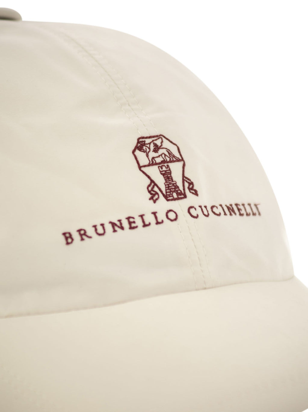 Brunello Cucinelli Men Water-Repellent Microfibre Baseball Cap With Embroidered Logo