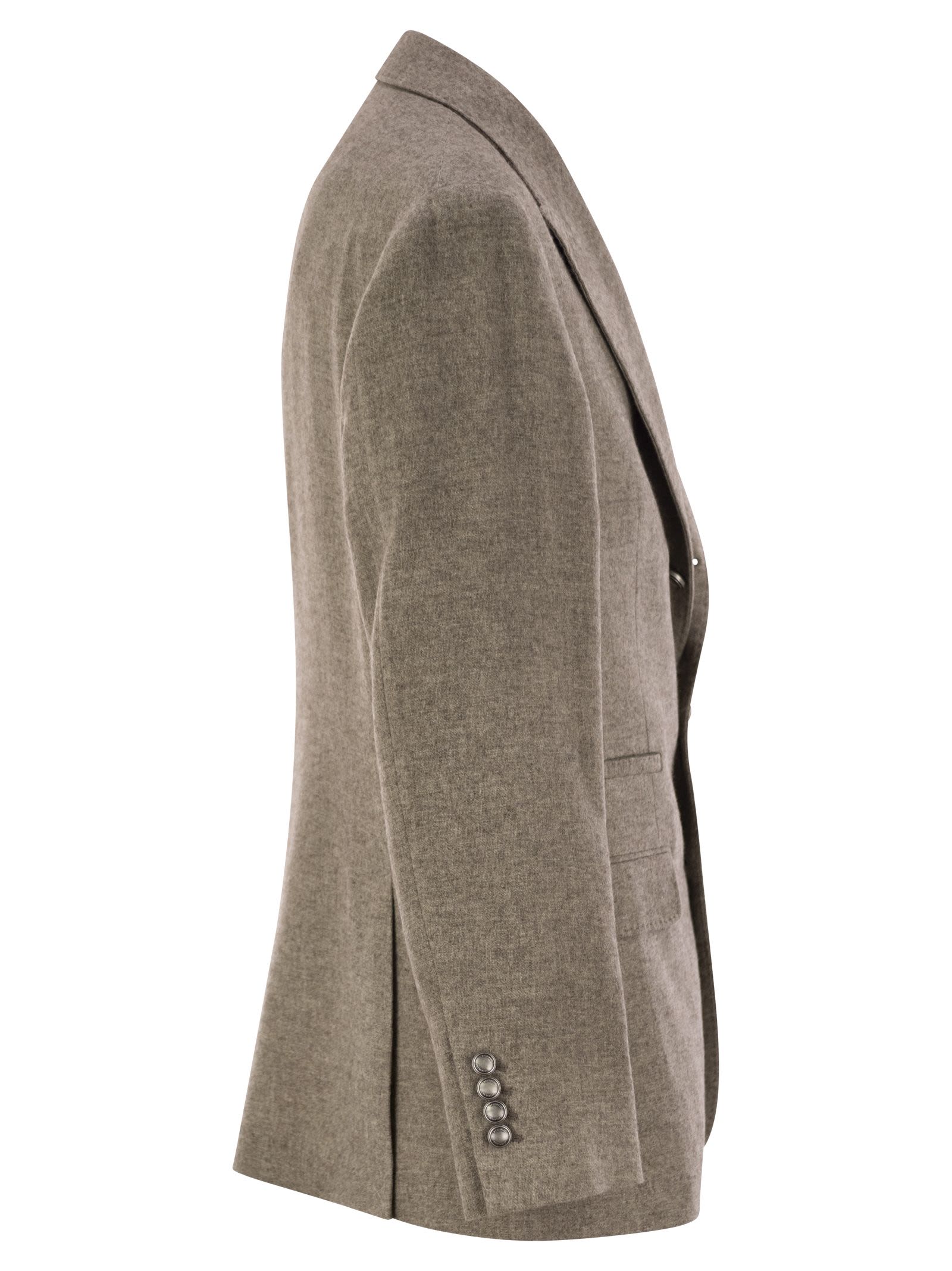 Brunello Cucinelli Men Deconstructed Jacket In Yack