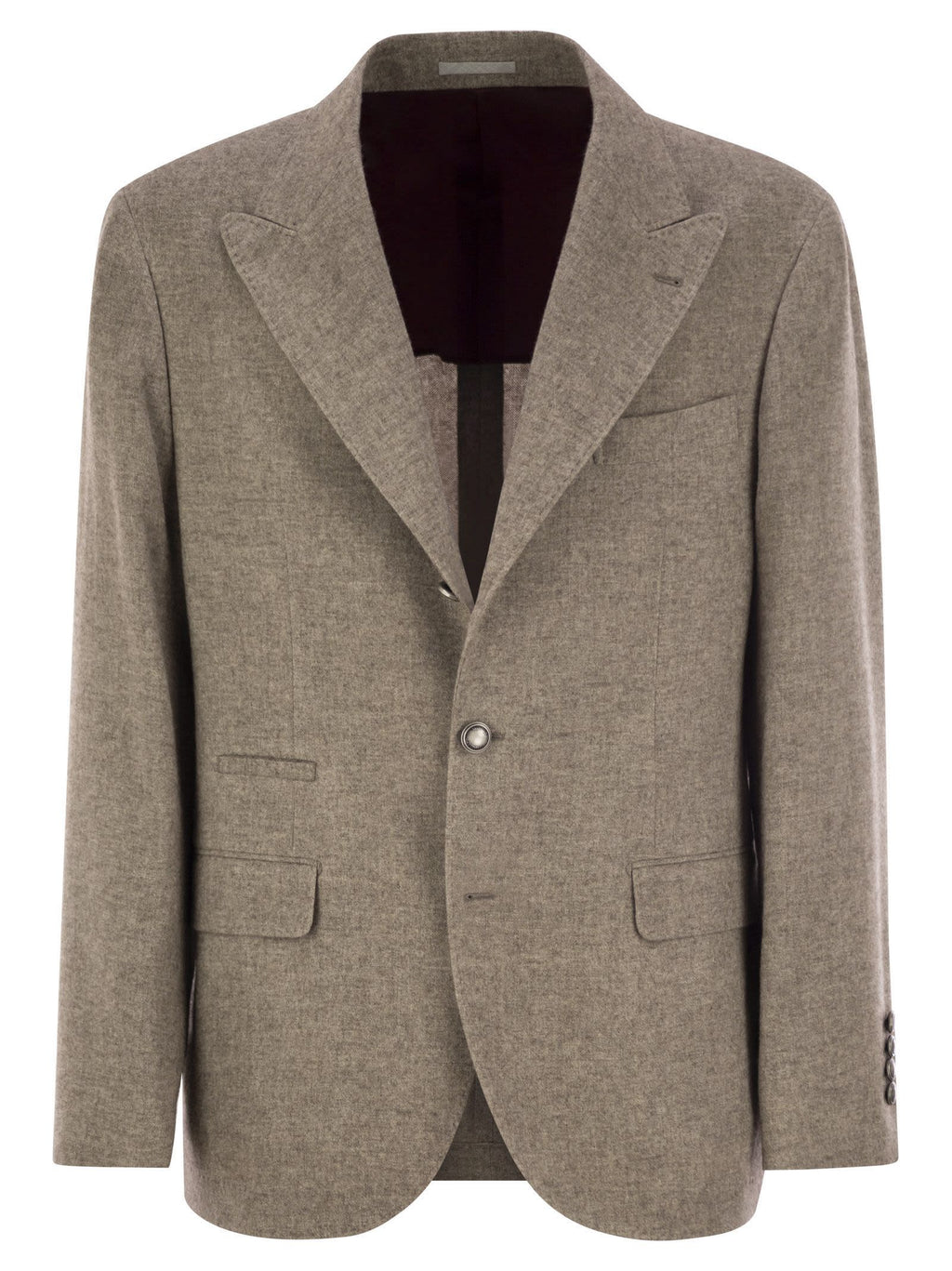 Brunello Cucinelli Men Deconstructed Jacket In Yack