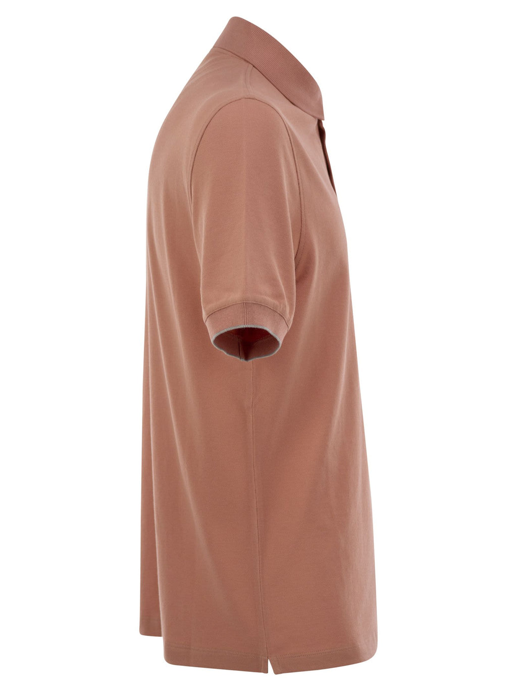 Brunello Cucinelli Men Cotton Polo Shirt With Printed Logo