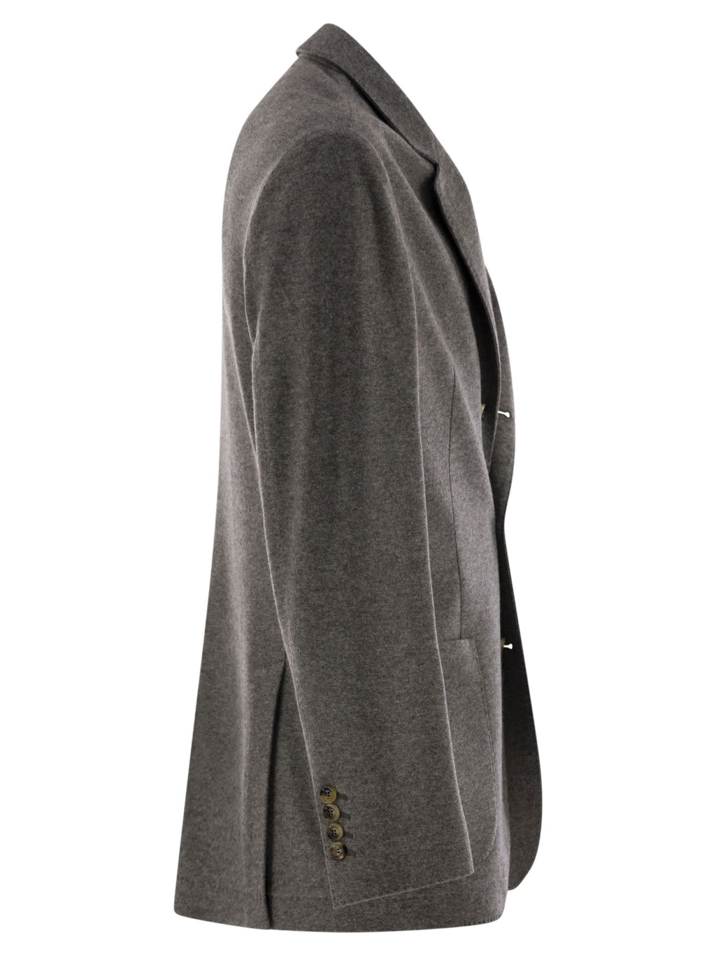 Brunello Cucinelli Men Cashmere Jersey Blazer With Patch Pockets