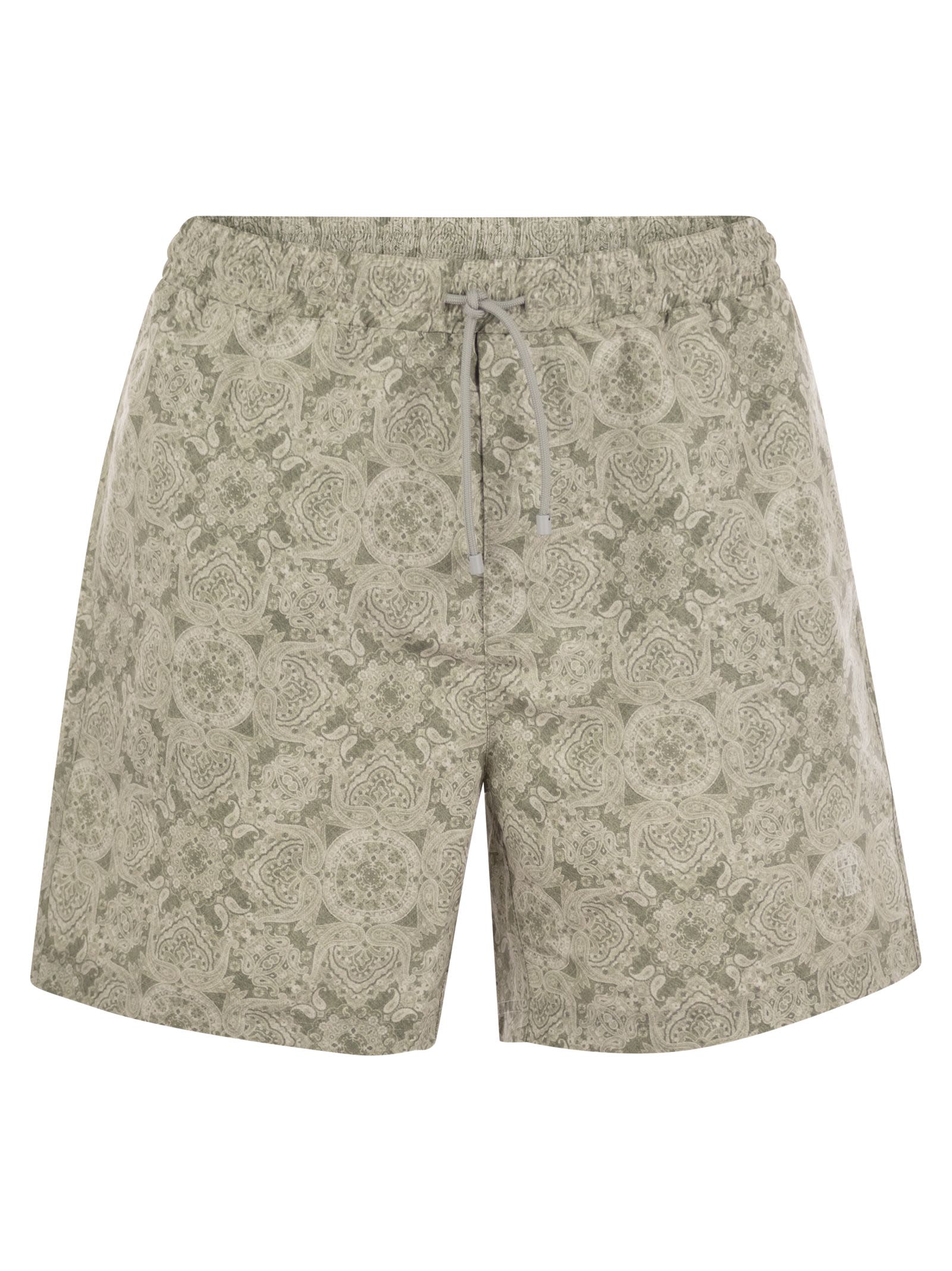 Brunello Cucinelli Men Beach Swimsuit With Paisley Design