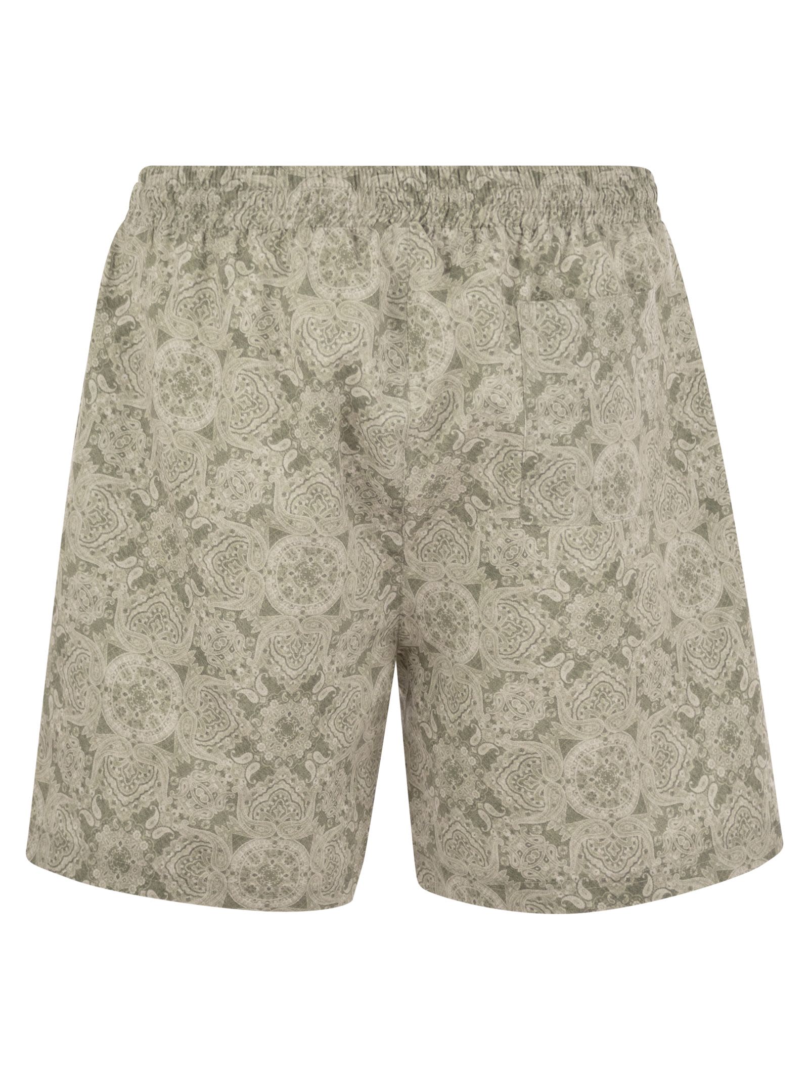 Brunello Cucinelli Men Beach Swimsuit With Paisley Design