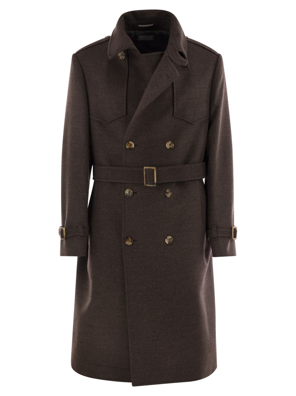 Brunello Cucinelli Men Wool Trench