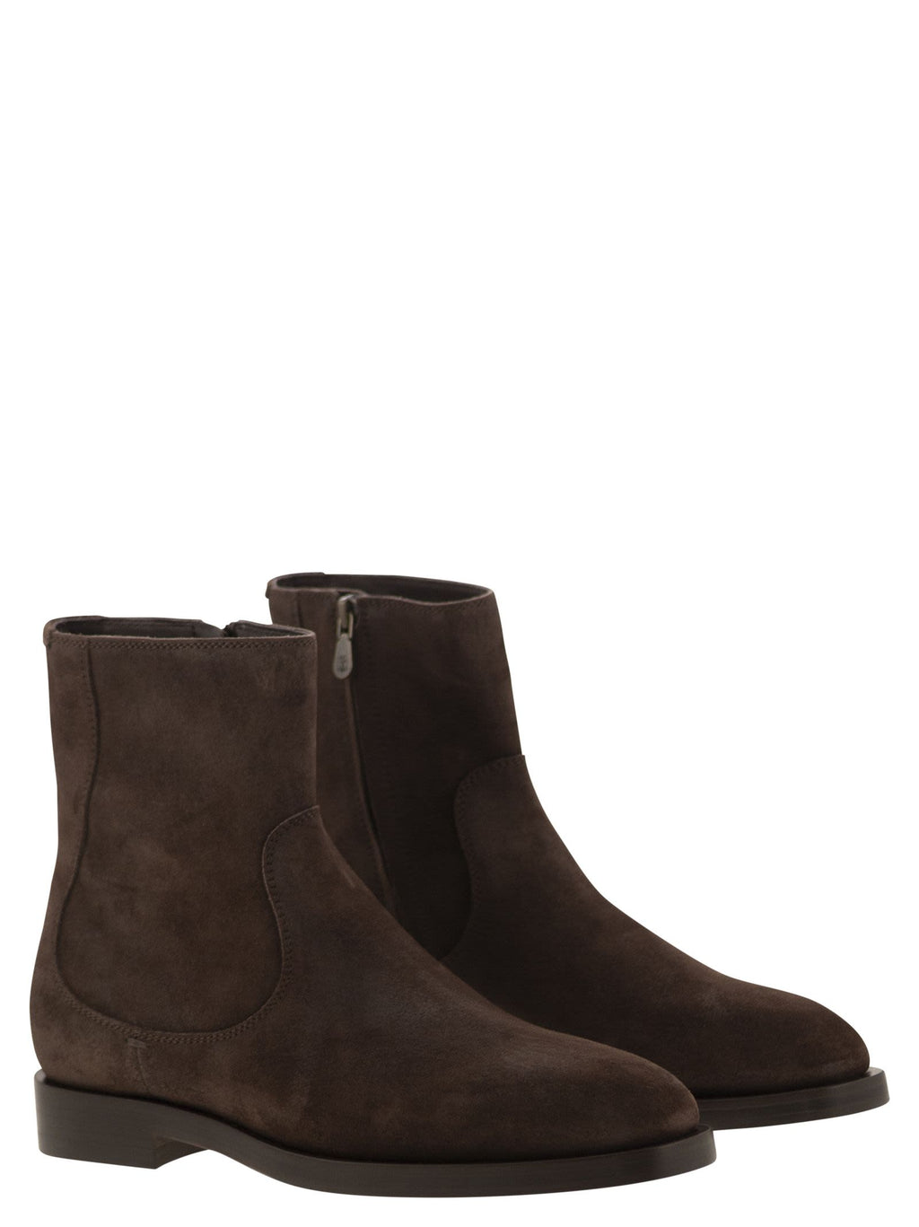 Brunello Cucinelli Men Chelsea Boot In Suede