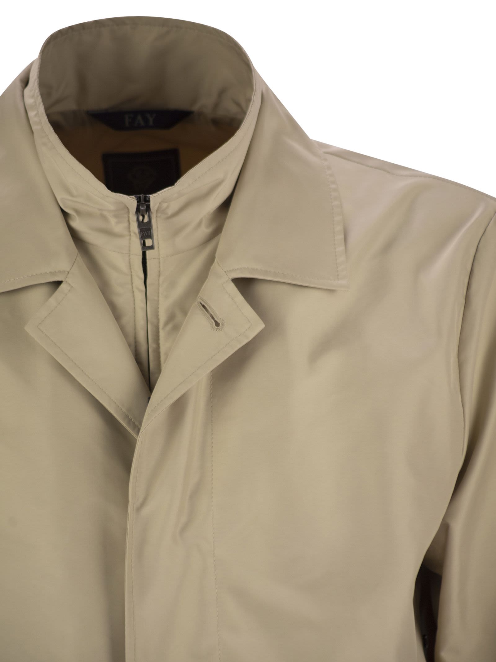 Fay Men Morning Coat In Technical Cotton