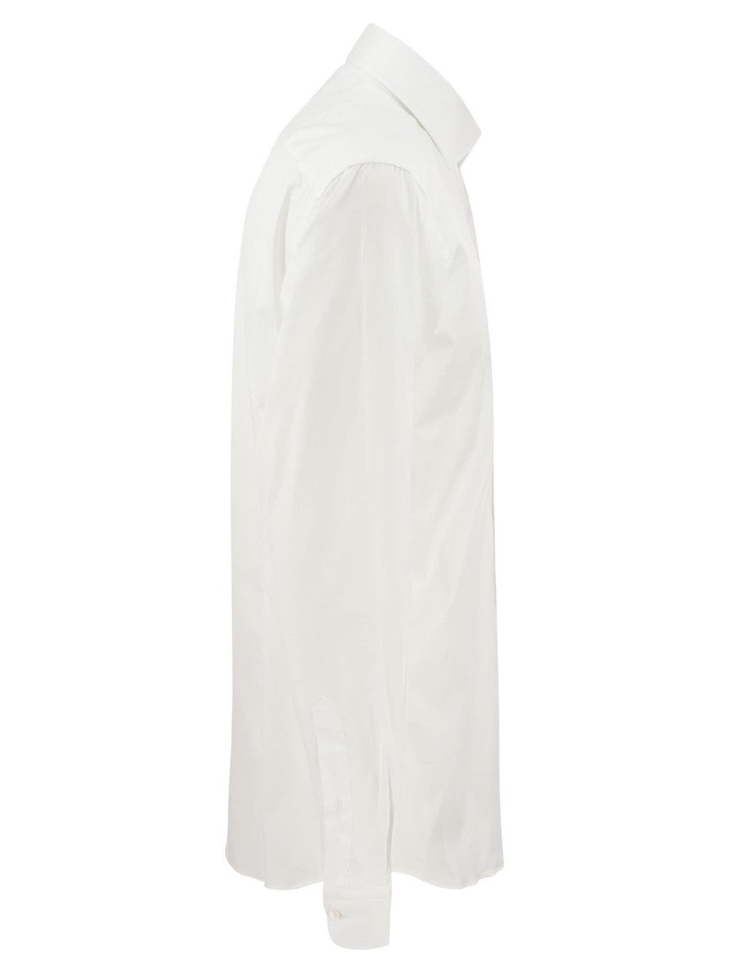 Fay Men Stretch French Collar Shirt